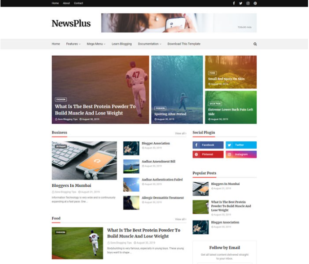 Fastest Loading Blogger Mobile Friendly Templates
